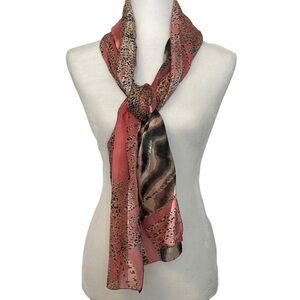 Pink Leopard Scarf